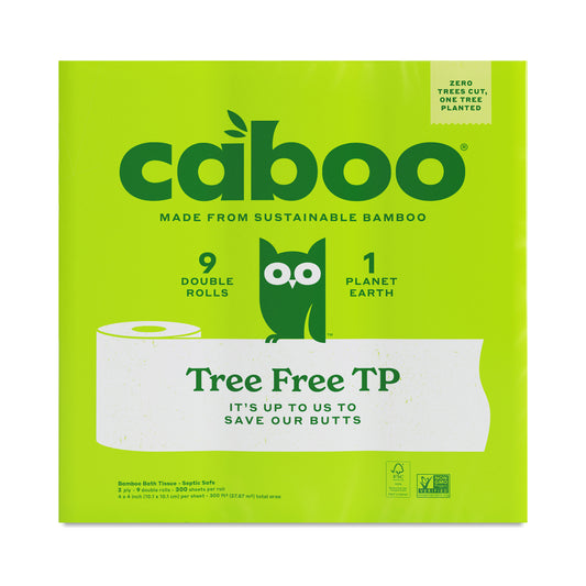 Plastic-Free Bamboo Bath Tissue Toilet Paper Rolls