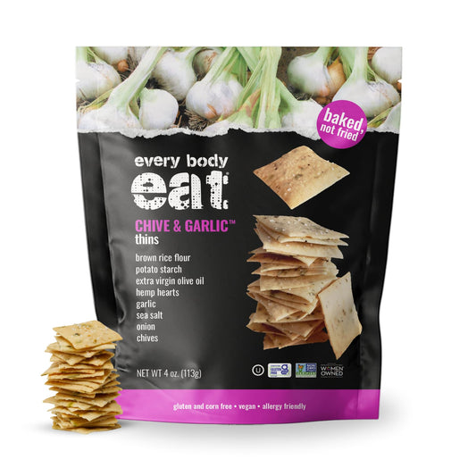 Chive & Garlic Seed-Based Cracker Thins