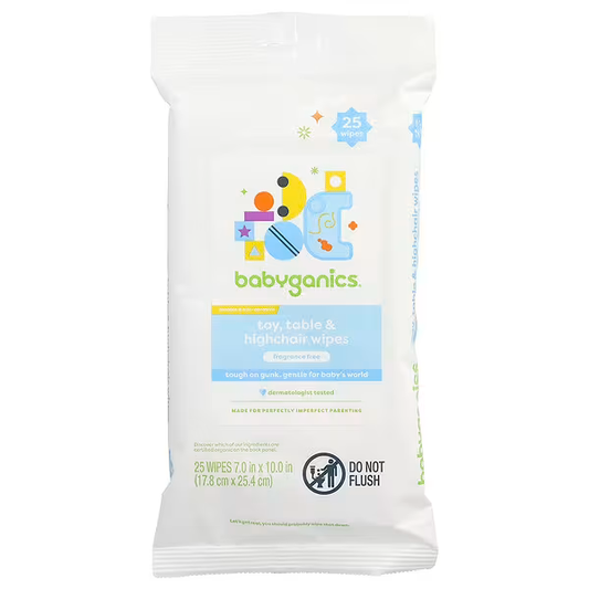 Table & Highchair Cleaning Wipes, Fragrance Free