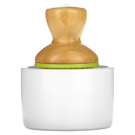 Ceramic Soap Dispenser & Bamboo Dish Brush Set