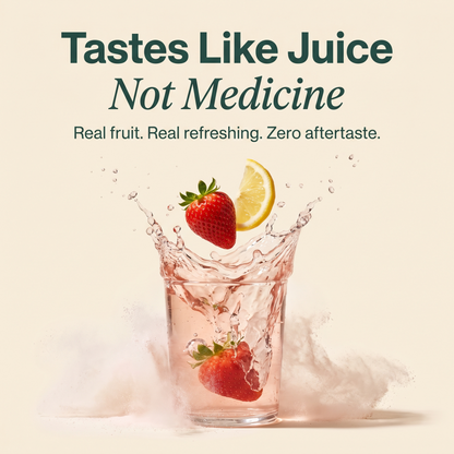 Cleonse electrolyte taste: real organic fruit, no stevia aftertaste