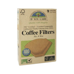 Unbleached Compostable No. 4 Coffee Filters