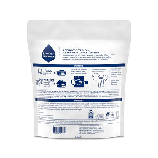 Free & Clear Laundry Detergent Packs for Sensitive Skin