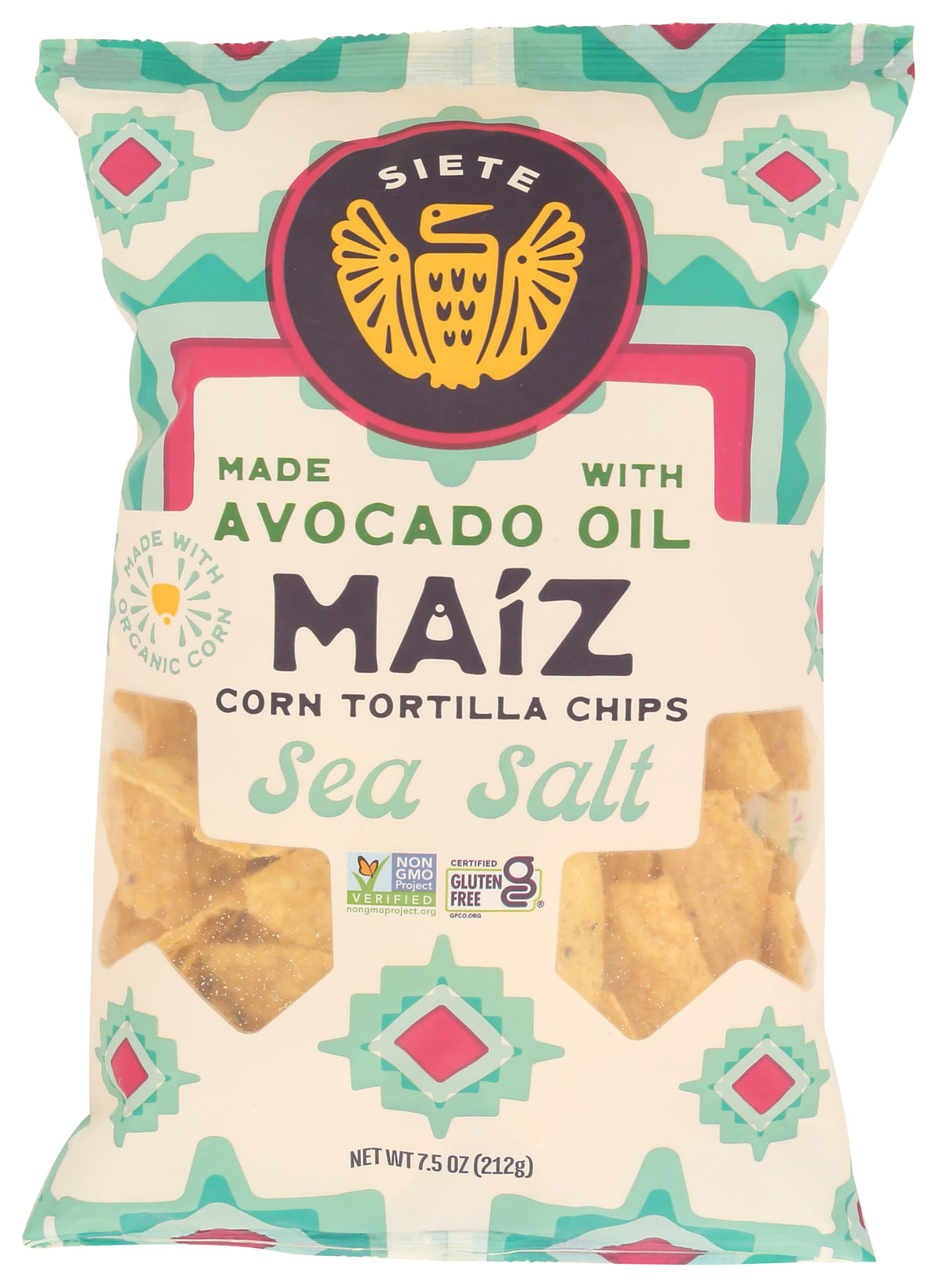 Organic Sea Salt Corn Tortilla Chips with Avocado Oil