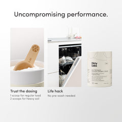 Hyper-Concentrated Scent-Free Dishwasher Detergent & Booster