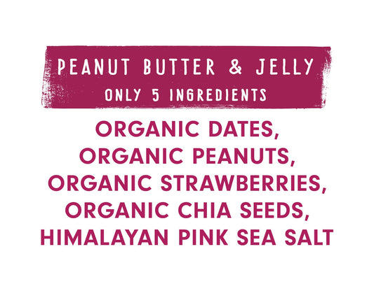 Organic Peanut Strawberry Date Snack Bar