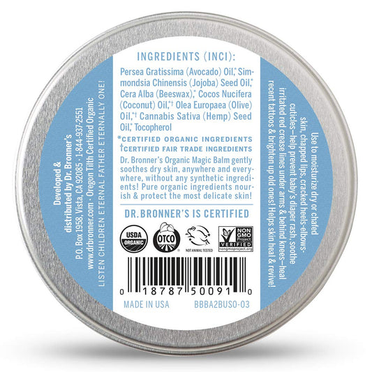 Organic Unscented Magic Balm for Dry & Rough Skin