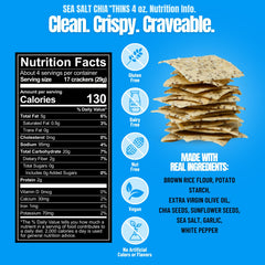 Sea Salt Chia Seed Gluten-Free Cracker Thins