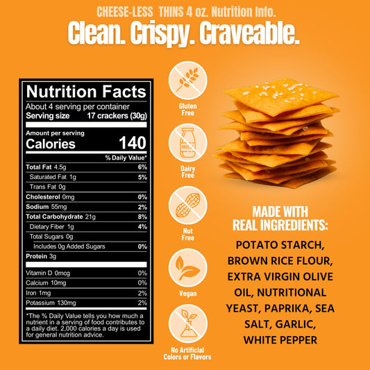 Cheese-Less Savory Seed Cracker Thins
