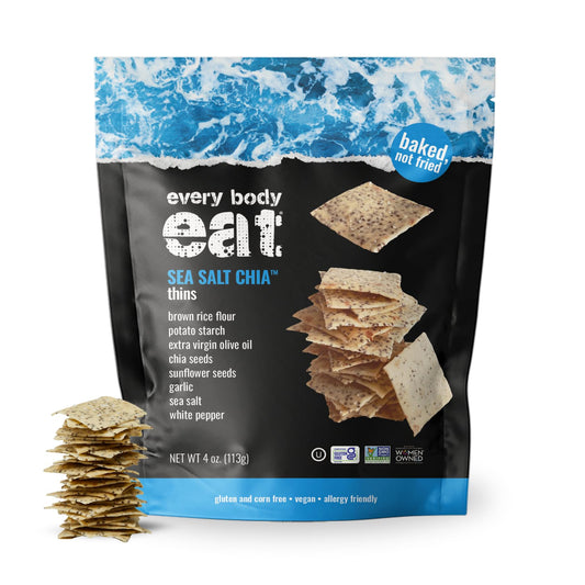 Sea Salt Chia Seed Gluten-Free Cracker Thins