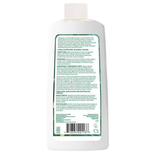Tea Tree Oil Spearmint Alcohol-Free Mouthwash