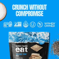 Sea Salt Chia Seed Gluten-Free Cracker Thins