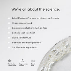 Hyper-Concentrated Scent-Free Dishwasher Detergent & Booster