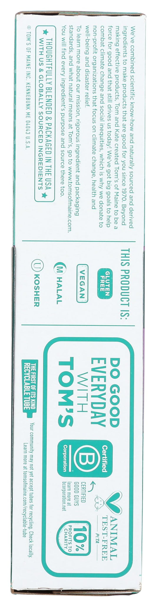 Whole Care Natural Toothpaste with Fluoride