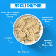 Sea Salt Chia Seed Gluten-Free Cracker Thins
