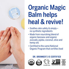 Organic Unscented Magic Balm for Dry & Rough Skin