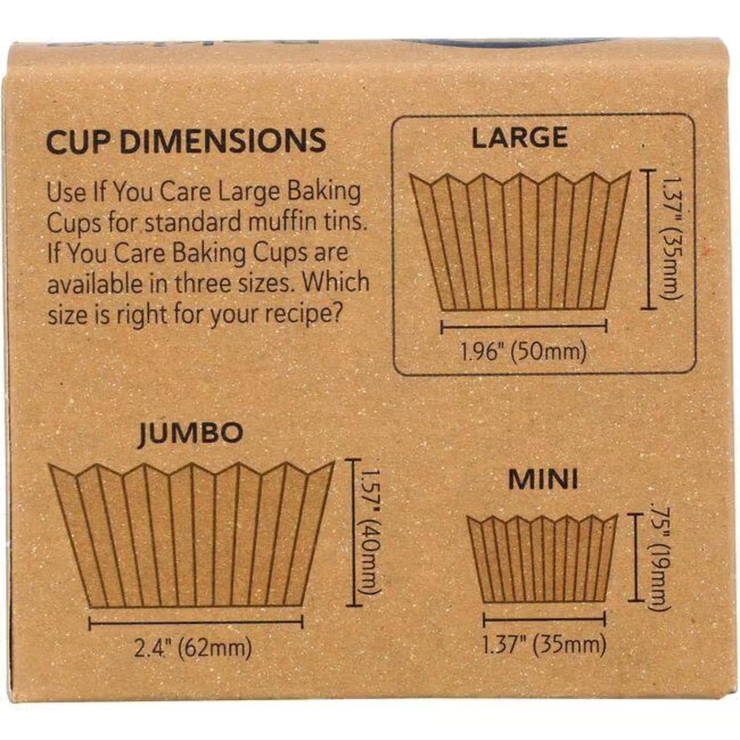 Unbleached Large Paper Baking Cups