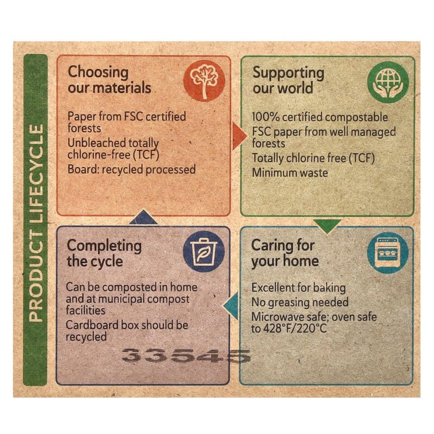 Unbleached Large Paper Baking Cups