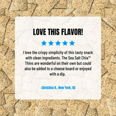Sea Salt Chia Seed Gluten-Free Cracker Thins