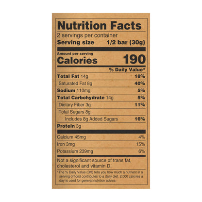 Organic 70% Dark Chocolate Bar