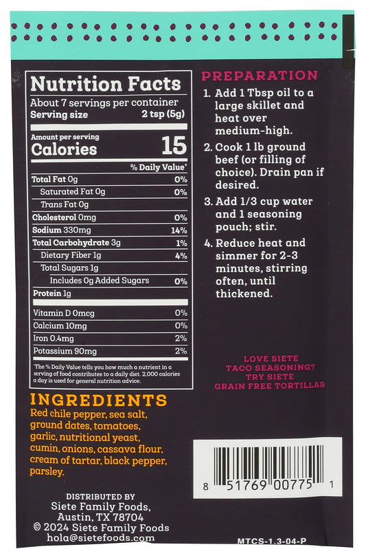 Mild Taco Seasoning with Clean Ingredients