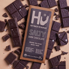 Organic Salty Dark Chocolate Bar – Rich & Simple