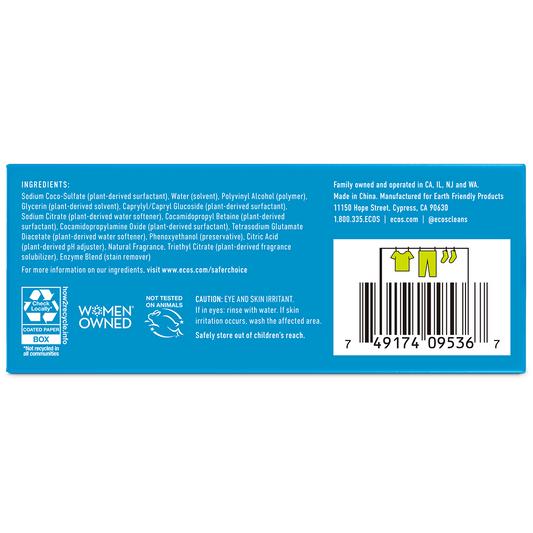 Eco-ConsciousFragrance-Free Hypoallergenic Laundry Detergent Sheets