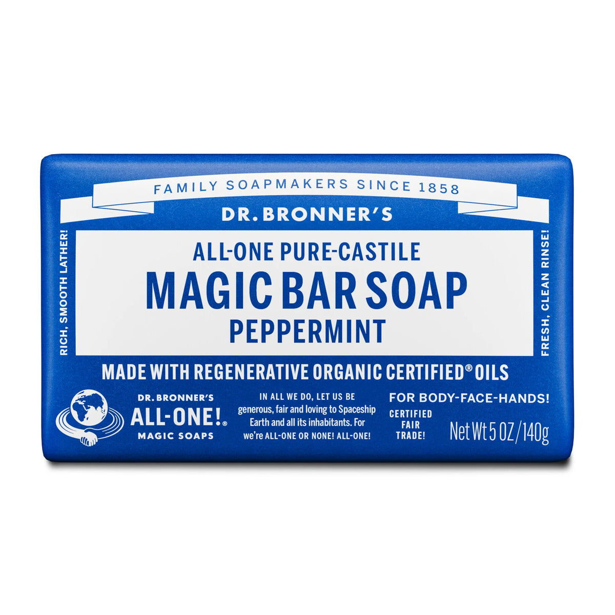 Organic Pure-Castile Bar Soap for Body & Hands