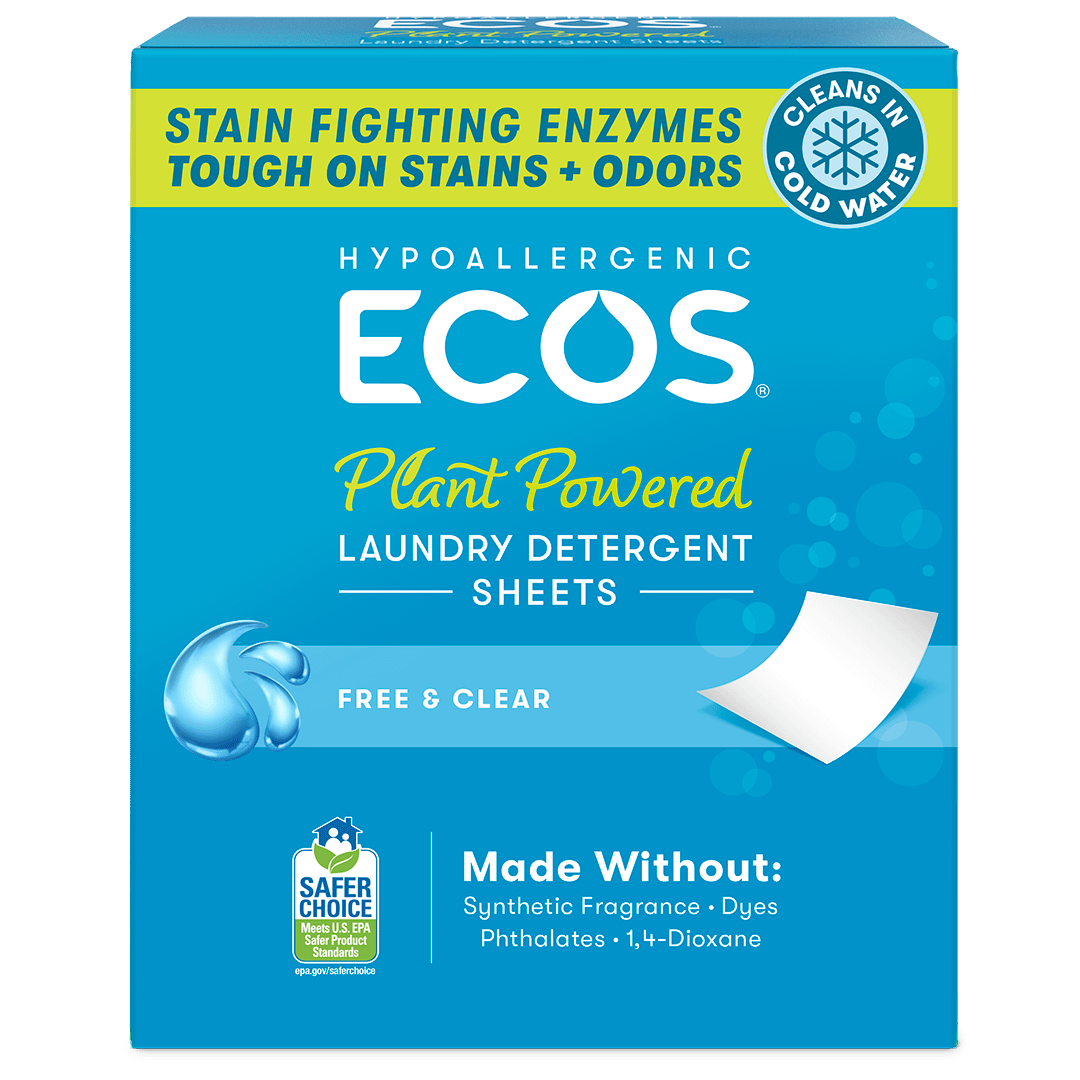 Eco-ConsciousFragrance-Free Hypoallergenic Laundry Detergent Sheets