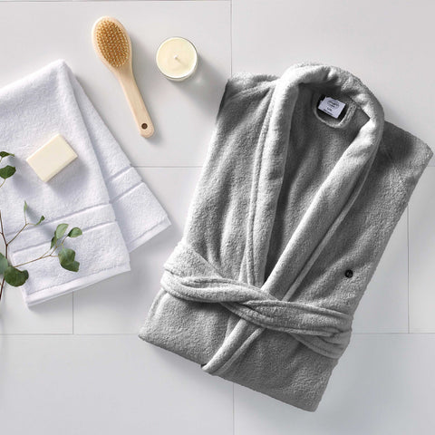 Clean Design Home® Terry Robe in Lightweight Cotton