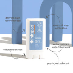 Mineral Sunscreen Stick SPF 30, Fragrance Free
