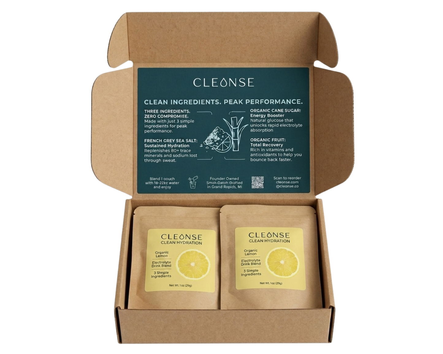 Cleonse Electrolyte Drink Mix Powder 10 Pack