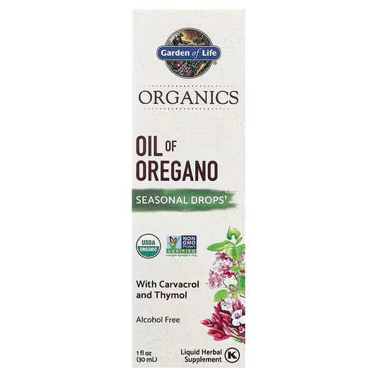 Organic Oil of Oregano Immune Support Drops, Alcohol Free