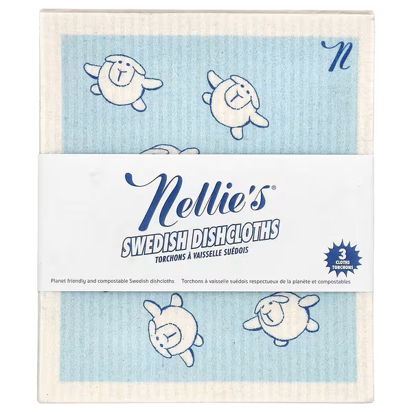 Reusable Plant-Based Swedish Dishcloths 3-Pack