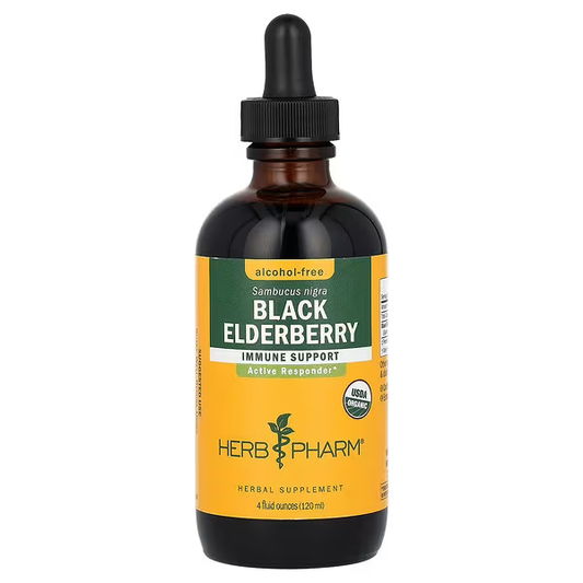 Organic Elderberry Immune Support Drops, Alcohol Free