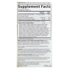 Organic Plant-Based Calcium with Vitamins D3, K2 & Magnesium