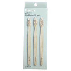 Plastic-Free Bamboo Toothbrush with Castor Oil Brushes