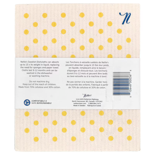 Reusable Plant-Based Swedish Dishcloths 3-Pack