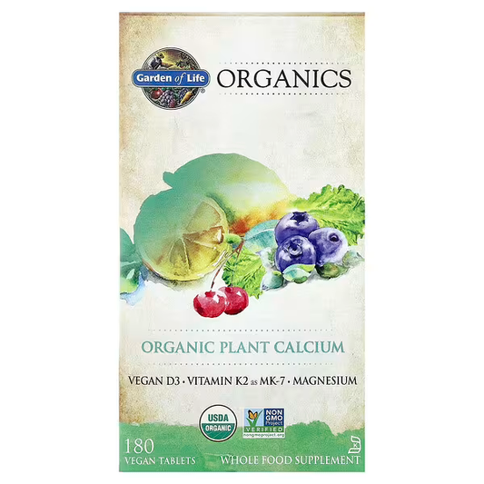 Organic Plant-Based Calcium with Vitamins D3, K2 & Magnesium