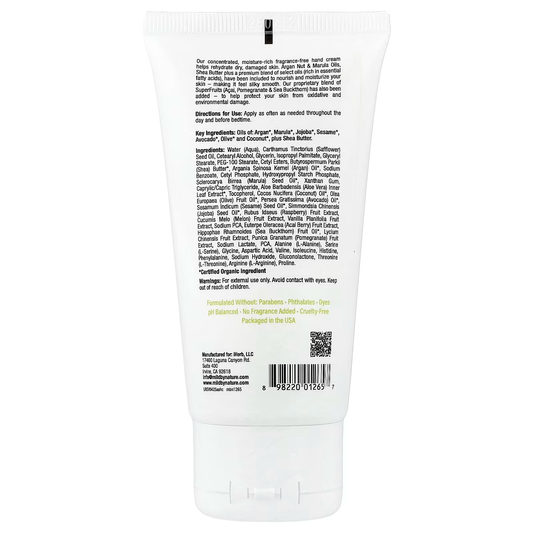 Argan Oil Hand Cream with Marula Oil + Coconut Oil + Shea Butter, Unscented